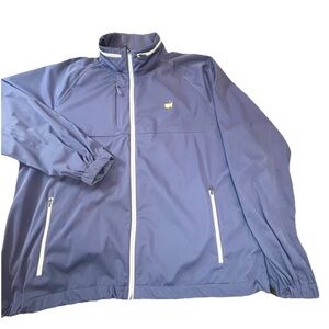Masters Tech Full Zip Windbreaker Jacket Men’s Xxl Blue Augusta National Golf